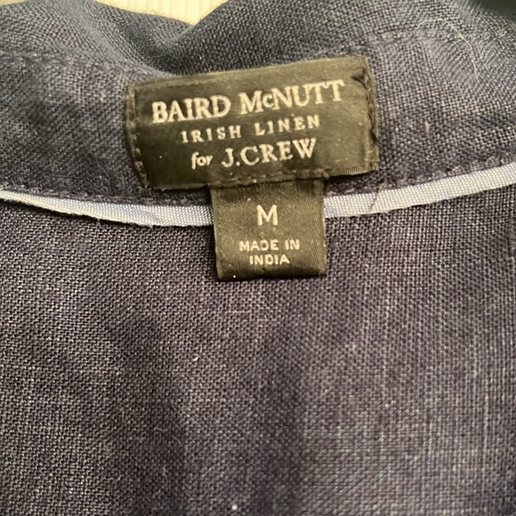 Baird Mcnutt for J. Crew Irish Linen Dress in navy blue - Picture 3 of 4